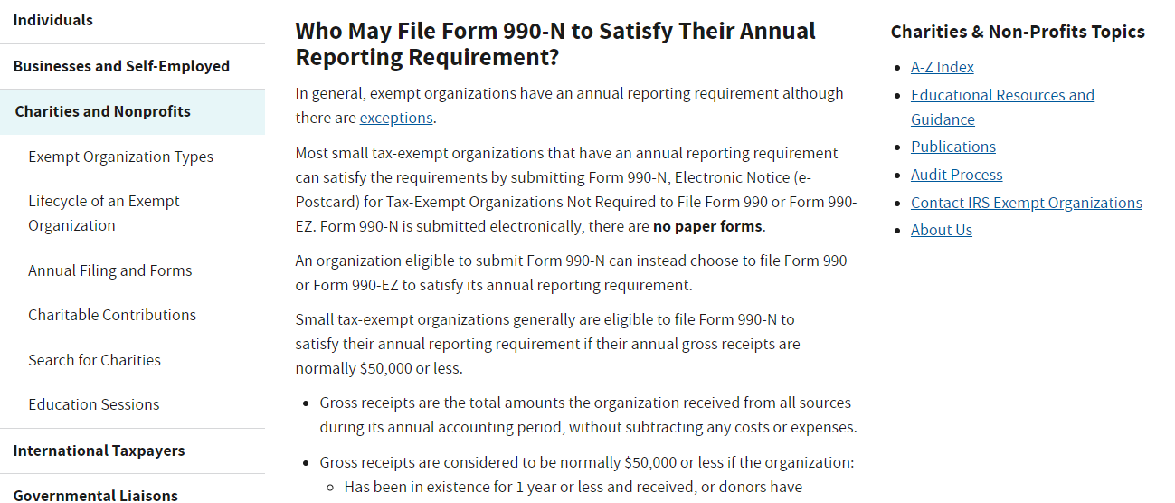 Form 990-n
